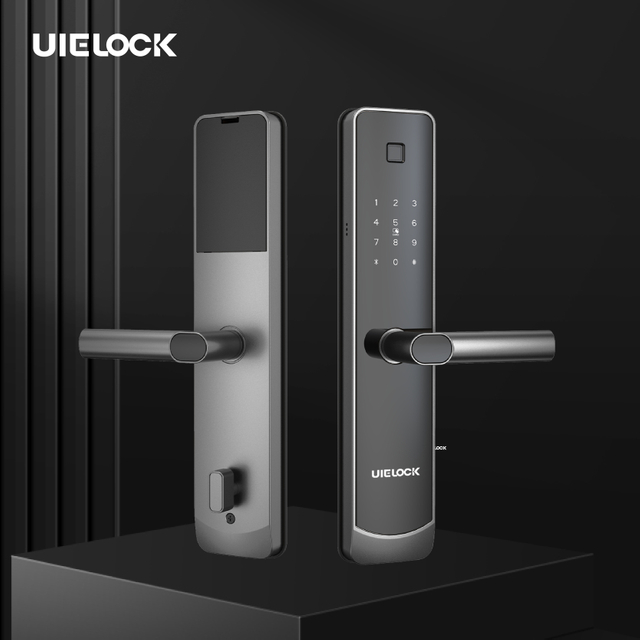 M04 Smart Door Lock Alumiiniumist s&otilde;rmej&auml;lg digitaalse k&auml;epideme sees