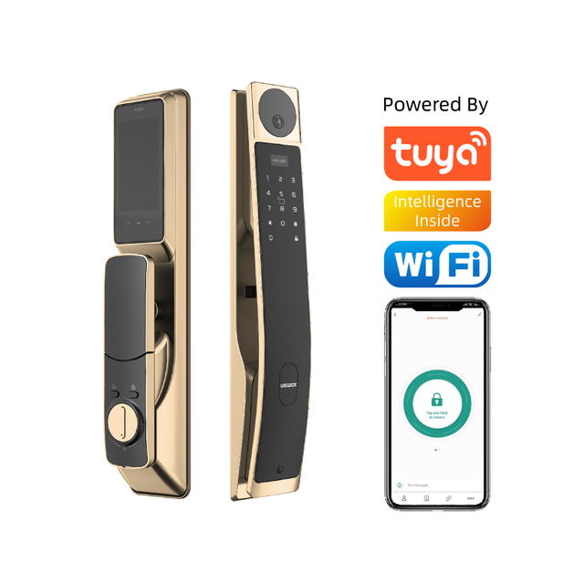 QB80 3d face smart lock עם וריד אצבע או טביעת אצבע