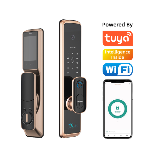 QA40 スマートデジタル指紋ロック自動ロック Rfid Ic カード Wifi アプリ
